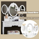 7 Drawer Tri-Folding Mirror Dressing Vanity Makeup Set by LJGDeals