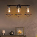 3-Light Vanity Lamp Bathroom Fixture with Metal Wire Cage by LJGDeals