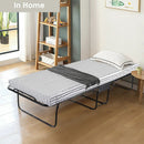75 x 31 Inch Folding Guest Bed with Foam Mattress by LJGDeals