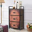 Industrial 3-Layers Fabric Dresser with Fabric Drawers and Steel Frame by LJGDeals