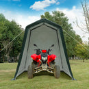 Outdoor Carport Shed with Sidewalls and Waterproof Ripstop Cover by LJGDeals