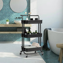 3-Tier Utility Cart Storage Rolling Cart with Casters by LJGDeals