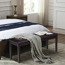 Upholstered Dining Room PU Bench Solid Wood Button Tufted by LJGDeals