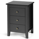 Set of 2 Nightstand End Beside Table Drawers by DirectDeals