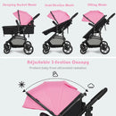 2-in-1 Foldable Pushchair Newborn Infant Baby Stroller by LJGDeals