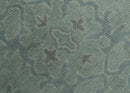 Traditional Turkish  Design Silver And Gray 6x8.7 Hand Knotted Wool Rug