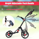 4 Wheel Folding Golf Pull Push Cart Trolley by LJGDeals