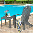 Acacia Wood Outdoor Adirondack Chair with Ergonomic Design by LJGDeals