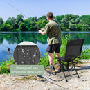All weather Outdoor Foldable 360 Degree Swivel Chair with Iron Frame by LJGDeals