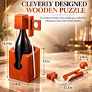 Wine Bottle Puzzle Game - 3D Wooden Wine Bottle Holder