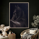Black Horse Wall Art Canvas Print – Framed Moody Horse by MyGreatCanvas | Canvas Wall Art Prints | Photo Prints & Wall Decor