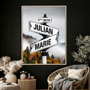 Personalized Street Sign Art Canvas Print by MyGreatCanvas | Canvas Wall Art Prints | Photo Prints & Wall Decor