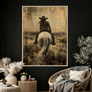 Cowgirl on Horse Wall Art Canvas Print – Western Equestrian by MyGreatCanvas | Canvas Wall Art Prints | Photo Prints & Wall Decor