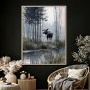 Abstract Moose Wall Art Canvas Print – Wildlife Nature by MyGreatCanvas | Canvas Wall Art Prints | Photo Prints & Wall Decor