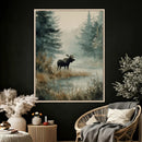 Watercolor Abstract Moose Wall Art Canvas Print – Wildlife by MyGreatCanvas | Canvas Wall Art Prints | Photo Prints & Wall Decor
