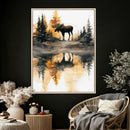 Abstract Moose Forest Wall Art Canvas Print – Wildlife by MyGreatCanvas | Canvas Wall Art Prints | Photo Prints & Wall Decor