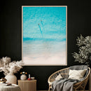 Aerial Turquoise Beach Wall Art Canvas Print – Minimal by MyGreatCanvas | Canvas Wall Art Prints | Photo Prints & Wall Decor
