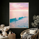 Sunset Surf Wall Art Canvas Print – Coastal Ocean by MyGreatCanvas | Canvas Wall Art Prints | Photo Prints & Wall Decor