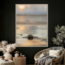 Sea Turtle Hatchling Wall Art Canvas Print – Soft Coastal by MyGreatCanvas | Canvas Wall Art Prints | Photo Prints & Wall Decor