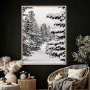 Winter Pine Forest Wall Art Canvas Print, Minimal Winter by MyGreatCanvas | Canvas Wall Art Prints | Photo Prints & Wall Decor