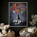 Banksy Inspired Boy Swing Wall Art Canvas Print by MyGreatCanvas | Canvas Wall Art Prints | Photo Prints & Wall Decor