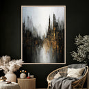 Abstract Urban Wall Art Canvas Print, Gold Black Modern by MyGreatCanvas | Canvas Wall Art Prints | Photo Prints & Wall Decor