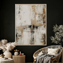 Neutral Abstract Wall Art Canvas Print, Beige Black Textured by MyGreatCanvas | Canvas Wall Art Prints | Photo Prints & Wall Decor