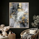 Gray Gold Abstract Wall Art Canvas Print, Textured Modern by MyGreatCanvas | Canvas Wall Art Prints | Photo Prints & Wall Decor