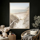 Coastal Beach Path Wall Art Canvas Print – Neutral Ocean by MyGreatCanvas | Canvas Wall Art Prints | Photo Prints & Wall Decor
