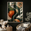 Abstract Green Flowers Wall Art Canvas Print by MyGreatCanvas | Canvas Wall Art Prints | Photo Prints & Wall Decor