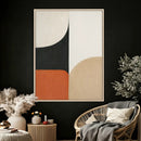 Geometric Abstract Wall Art Canvas Print, Orange Blue by MyGreatCanvas | Canvas Wall Art Prints | Photo Prints & Wall Decor