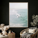 Surfers on Waves Canvas Wall Art, Aerial Ocean Photography by MyGreatCanvas | Canvas Wall Art Prints | Photo Prints & Wall Decor