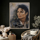 Micheal Jackson Portre Wall Art Canvas Print by MyGreatCanvas | Canvas Wall Art Prints | Photo Prints & Wall Decor