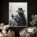 Vintage Cowboy Wall Art Canvas Print - Western Gunslinger Revolver Artwork, by MyGreatCanvas | Canvas Wall Art Prints | Photo Prints & Wall Decor