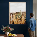Minimal Desert Cactus Wall Art Canvas Print, Neutral by MyGreatCanvas | Canvas Wall Art Prints | Photo Prints & Wall Decor