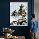 Tropical Trees Beach Wall Art Canvas Print, Coastal Ocean by MyGreatCanvas | Canvas Wall Art Prints | Photo Prints & Wall Decor
