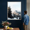 Snowy Mountain Forest Wall Art Canvas Print, Winter Pine by MyGreatCanvas | Canvas Wall Art Prints | Photo Prints & Wall Decor