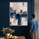 Abstract Navy Blue Wall Art Canvas Print by MyGreatCanvas | Canvas Wall Art Prints | Photo Prints & Wall Decor