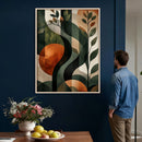 Abstract Green Flowers Wall Art Canvas Print by MyGreatCanvas | Canvas Wall Art Prints | Photo Prints & Wall Decor