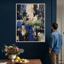 Abstract Dark Blue Wall Art Canvas Print by MyGreatCanvas | Canvas Wall Art Prints | Photo Prints & Wall Decor