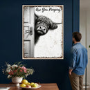 Funny Highland Cow Bathroom Wall Art Canvas Print, Are You by MyGreatCanvas | Canvas Wall Art Prints | Photo Prints & Wall Decor