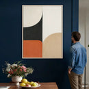 Geometric Abstract Wall Art Canvas Print, Orange Blue by MyGreatCanvas | Canvas Wall Art Prints | Photo Prints & Wall Decor