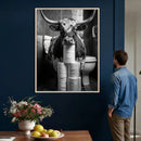Texas Longhorn Cow Toilet Paper Canvas Wall Art, Funny by MyGreatCanvas | Canvas Wall Art Prints | Photo Prints & Wall Decor