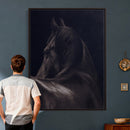 Black Horse Wall Art Canvas Print – Framed Moody Horse by MyGreatCanvas | Canvas Wall Art Prints | Photo Prints & Wall Decor