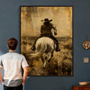 Western Cowgirl Wall Art Canvas Print by MyGreatCanvas | Canvas Wall Art Prints | Photo Prints & Wall Decor