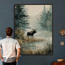 Watercolor Abstract Moose Wall Art Canvas Print – Wildlife by MyGreatCanvas | Canvas Wall Art Prints | Photo Prints & Wall Decor