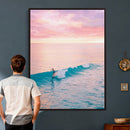 Sunset Surf Wall Art Canvas Print – Coastal Ocean by MyGreatCanvas | Canvas Wall Art Prints | Photo Prints & Wall Decor