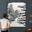 Winter Pine Forest Wall Art Canvas Print, Minimal Winter by MyGreatCanvas | Canvas Wall Art Prints | Photo Prints & Wall Decor