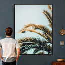 Palm Leaves Wall Art Canvas Print, Minimal Tropical Palm by MyGreatCanvas | Canvas Wall Art Prints | Photo Prints & Wall Decor