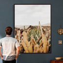 Minimal Desert Cactus Wall Art Canvas Print, Neutral by MyGreatCanvas | Canvas Wall Art Prints | Photo Prints & Wall Decor